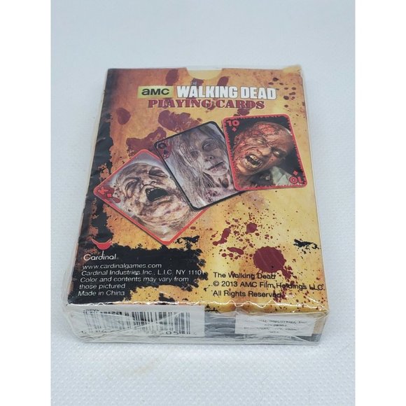 Movie Tv Memorabilia Zombie Graphics AMC Walking Dead Playing Cards - Picture 10 of 10